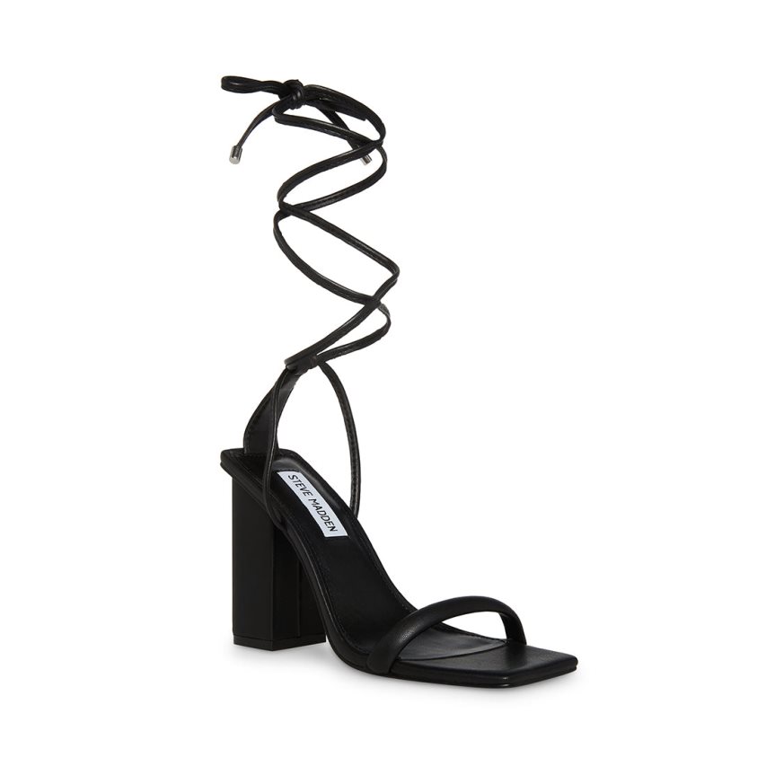Sandalias Tacones Steve Madden Natasha Mujer Negras | ES YV304S